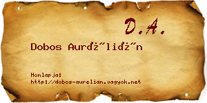 Dobos Aurélián névjegykártya